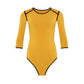 Girl Two tone Eco bodysuit in Canary Yellow