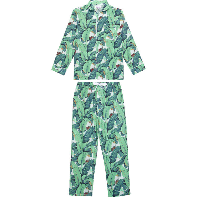 Men's Martinique® Banana Leaf Shirt + PJ Pant Set