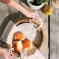 Bread Warmer & Basket Gift Set with Tea Towel - Bird Round