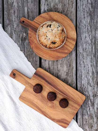 Love Gift Box With Wood board, Wood Spoon, Tea And Cookies - Rectangular