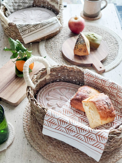 Bread Warmer & Basket - Flower