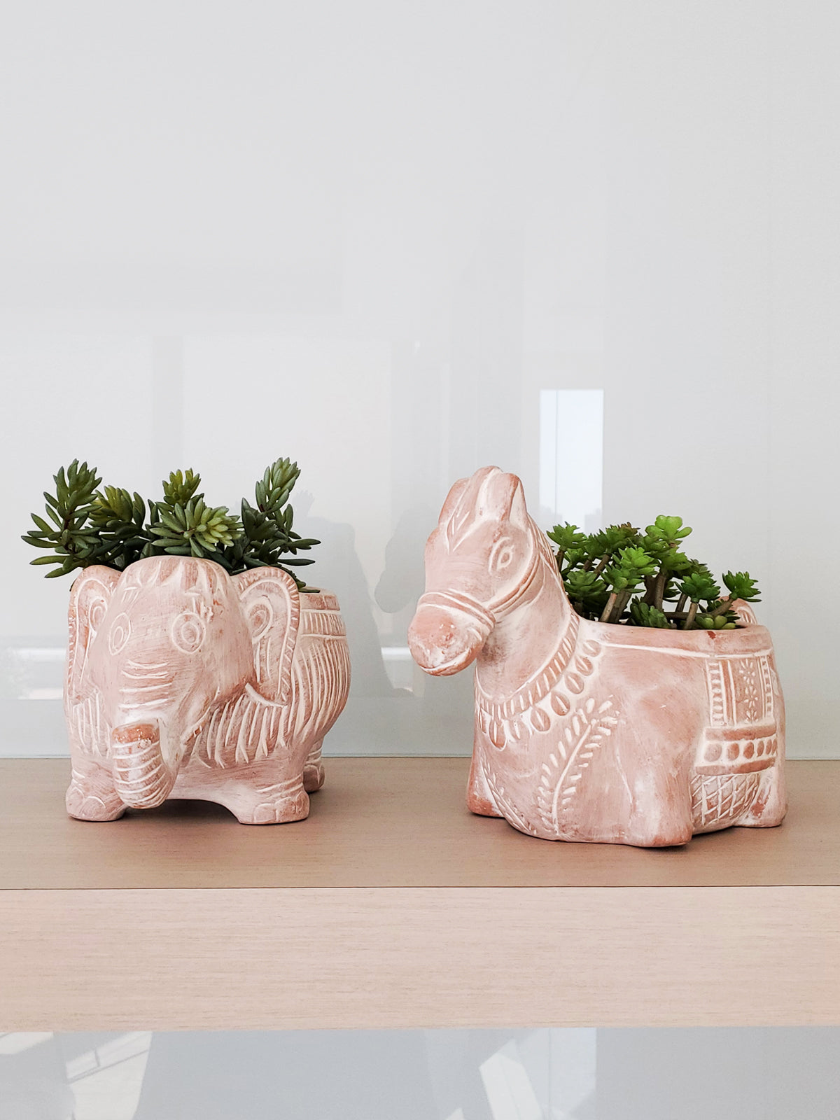 Terracotta Pot - Horse