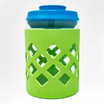 MilkBox Glass Body Airtight Storage Container For Baby Formula & Food BPA-Free - 1.0 L Capacity