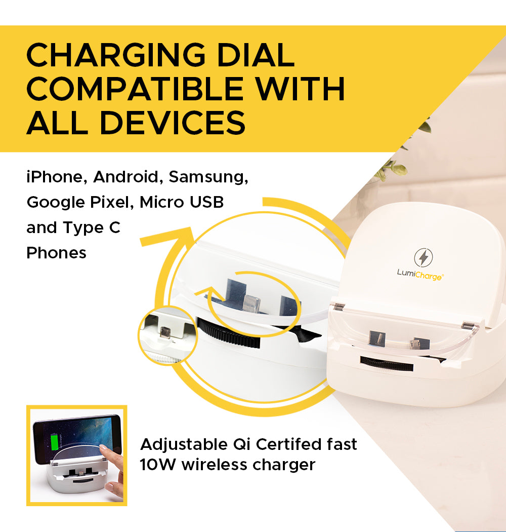 Exclusive-Lumicharge T2W Lamp -Speaker-Wireless Phone Charger & 3 in 1 Phone Dock-Combo Deal-