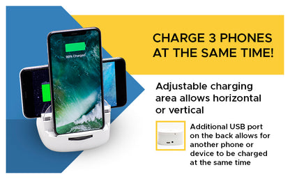 Exclusive-Lumicharge T2W Lamp -Speaker-Wireless Phone Charger & 3 in 1 Phone Dock-Combo Deal-