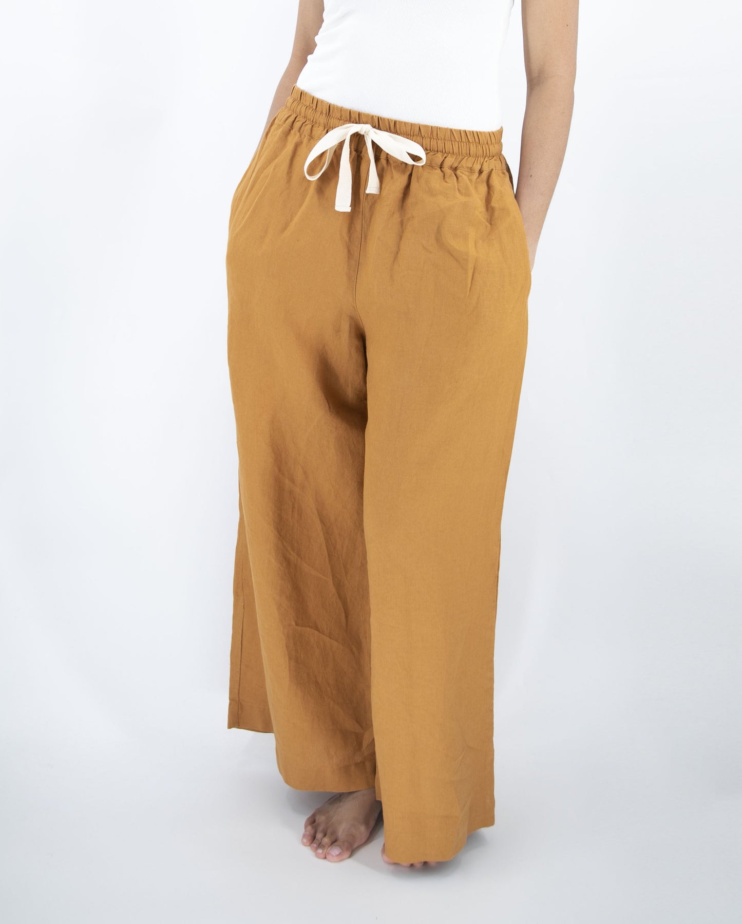 Ava Wide Leg Linen Pant