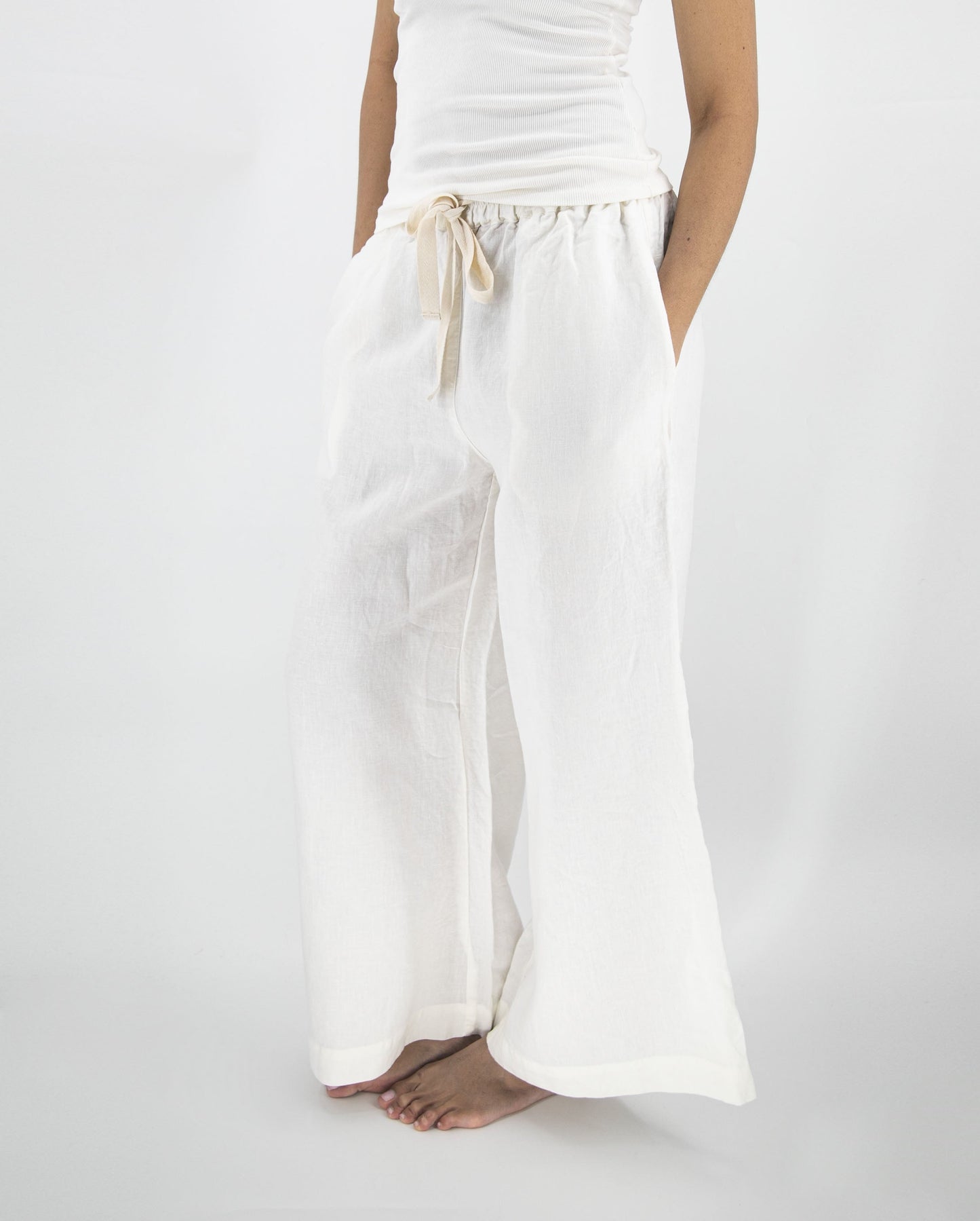 Ava Wide Leg Linen Pant