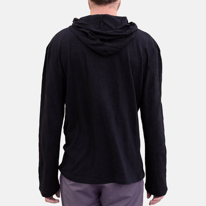 Long Sleeve Hoodie - Black