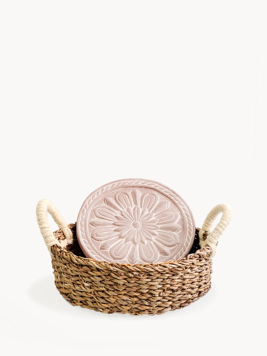 Bread Warmer & Basket - Vintage Flower