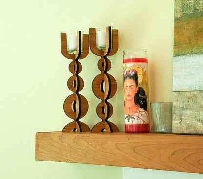 Bubble Votive Candlestick in sustainable bamboo