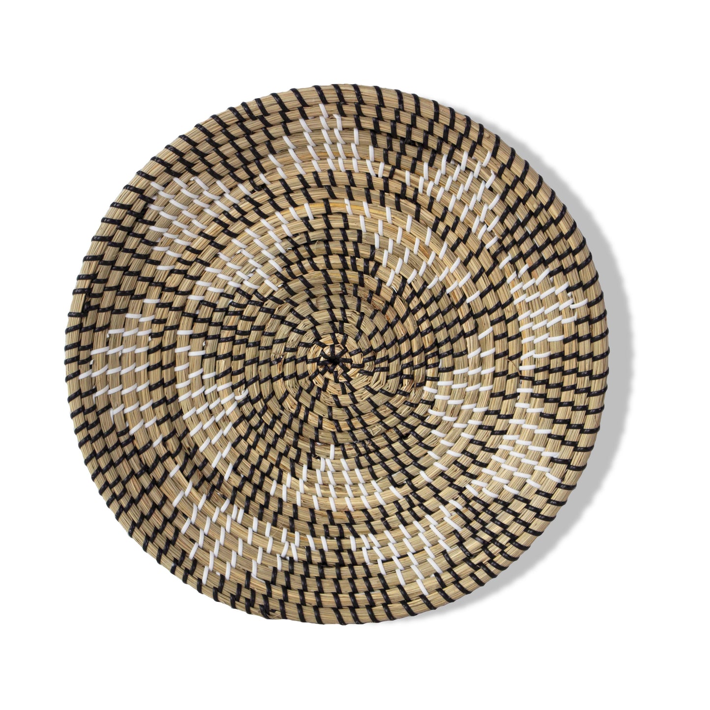 Natural Seagrass Woven Fruit Basket Bowl | Rustic Boho Decor Wall Hanging for Home Decoration and Display