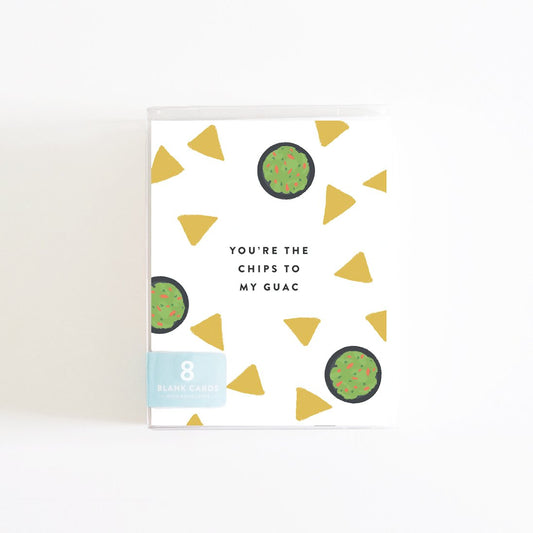 Chips to My Guac Boxed Set of 8 Cards