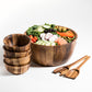 Soro Xtra Large Salad Bowl eith Servers & 4 Individuals