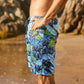 La Palma Eco-Beachwear Surf Botanical Boardshorts Made from Upcycled Plastic Bottles