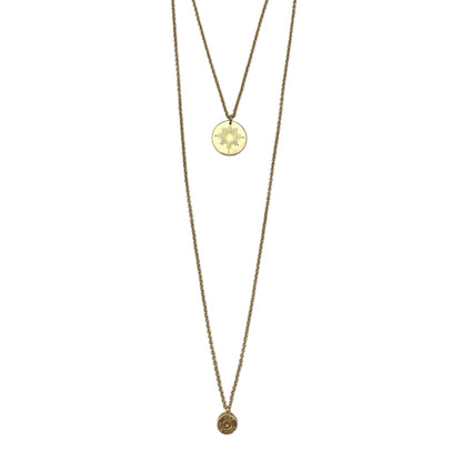 Layered North Star Bullet Necklace