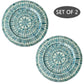 Mother Of Pearl Inlay Charger Plates (Set 2) | Under Plates for Dining, Wedding and Decoration