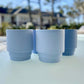 MONDAY ESPRESSO/SAKE by PUIK - modern stackable and sleek- 3 colors- set of 2