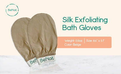Silk Exfoliating Bath Gloves