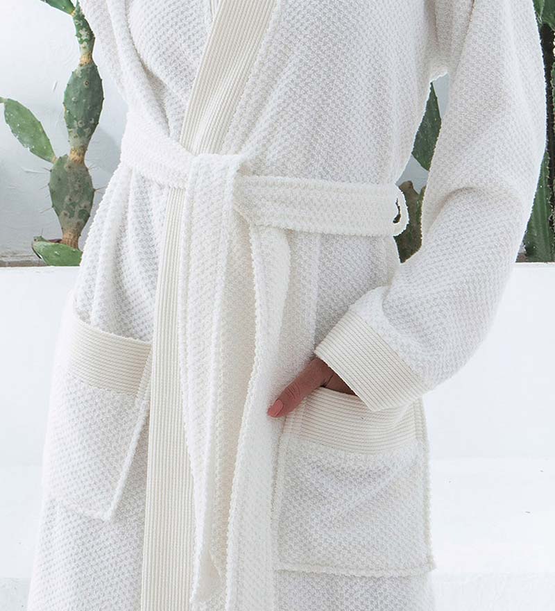 Women's Turkish Cotton Terry Cloth Kimono Robe