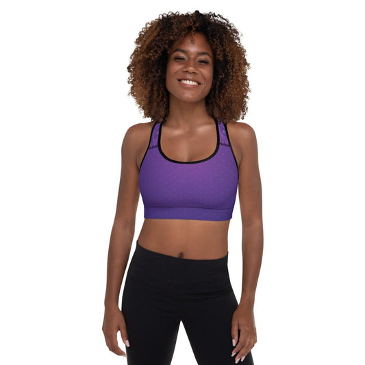 Midnight Padded Sports Bra - Sonia Pop Up